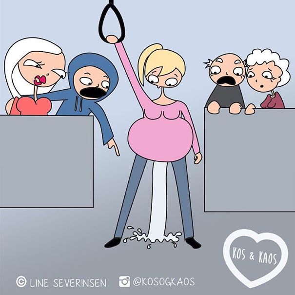 Illustration de l'article : 23 illustrations that show the daily lives of pregnant women! Which ones are the funniest?