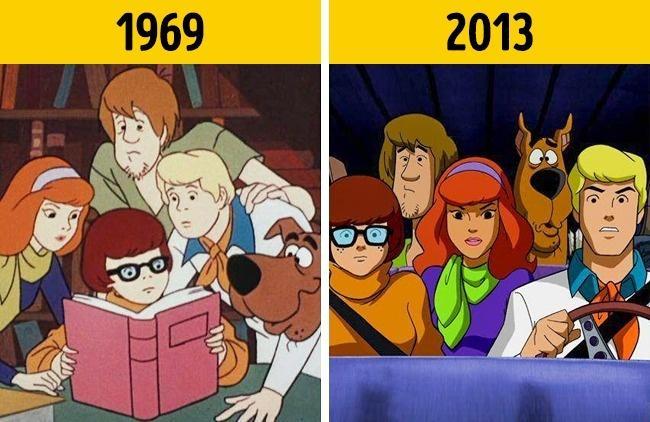 Illustration de l'article : These cartoon characters have really changed over time!