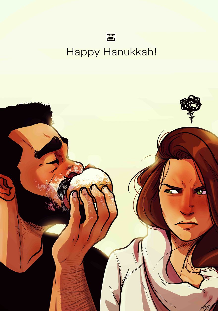 Illustration de l'article : An artist illustrates his daily life with his wife in a hilarious comic strip