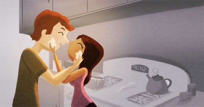 Illustration de l'article : 20 illustrations that show the little moments of happiness in the everyday life of a couple!