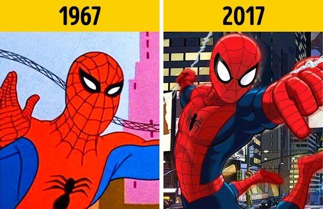 Illustration de l'article : These cartoon characters have really changed over time!