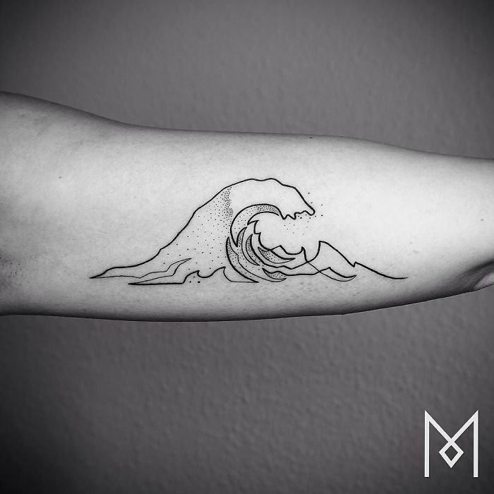 Illustration de l'article : 20 beautiful tattoos created using a single continuous line