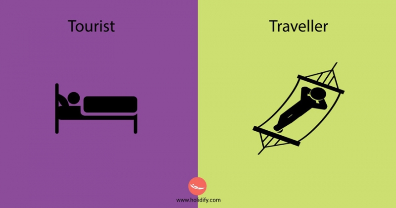 Illustration de l'article : 10 illustrations that show the biggest differences between travellers and tourists