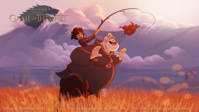 Illustration de l'article : What if “Game of Thrones” was combined with Disney? 11 illustrations for you to check out!