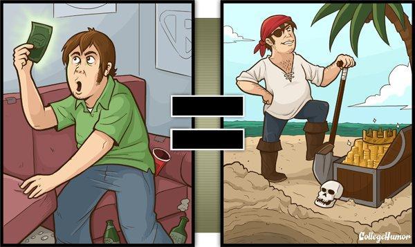 Illustration de l'article : 17 illustrations that show us how our view of things changes with alcohol! Which ones are the most realistic?