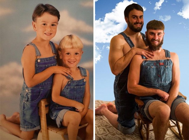 Illustration de l'article : 23 funny and cute family photo recreations guaranteed to put a smile on your face