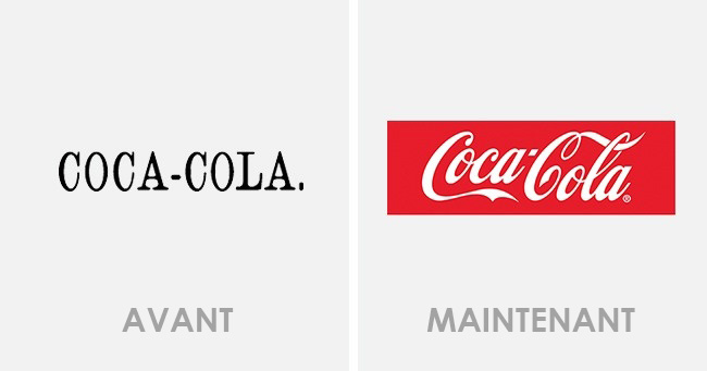 Illustration de l'article : 14 logos of famous brands from before and today