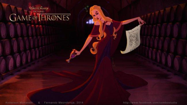 Illustration de l'article : What if “Game of Thrones” was combined with Disney? 11 illustrations for you to check out!
