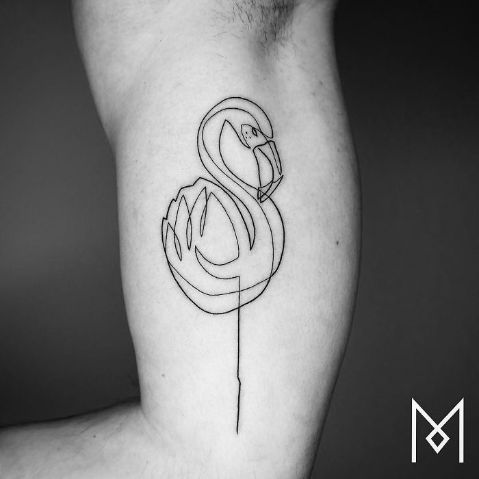 Illustration de l'article : 20 beautiful tattoos created using a single continuous line