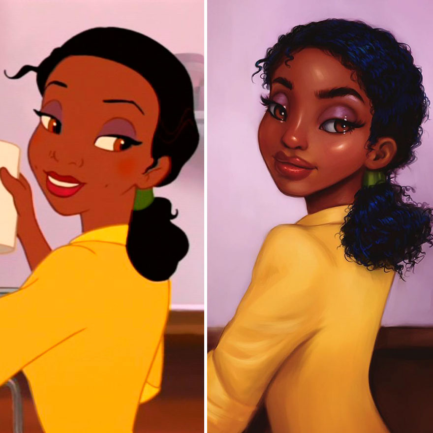 Illustration de l'article : 7 Disney Princesses reinvented in a more realistic style