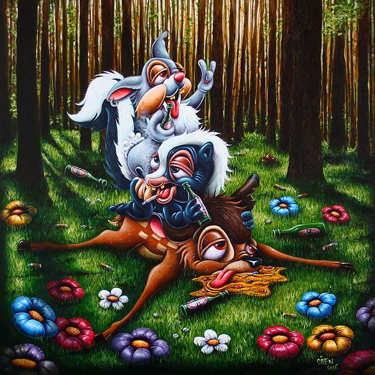 Illustration de l'article : 18 crazy versions of cartoon characters