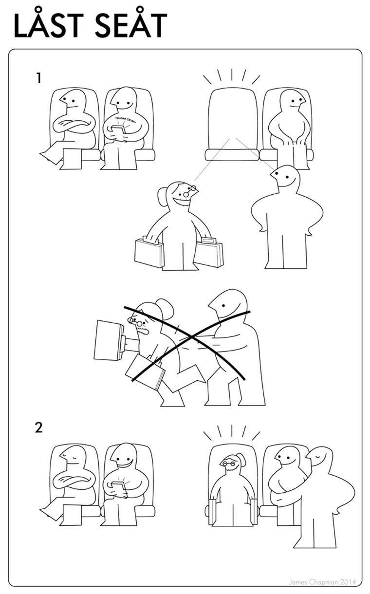 Illustration de l'article : 8 everyday life situations as seen by Ikea!