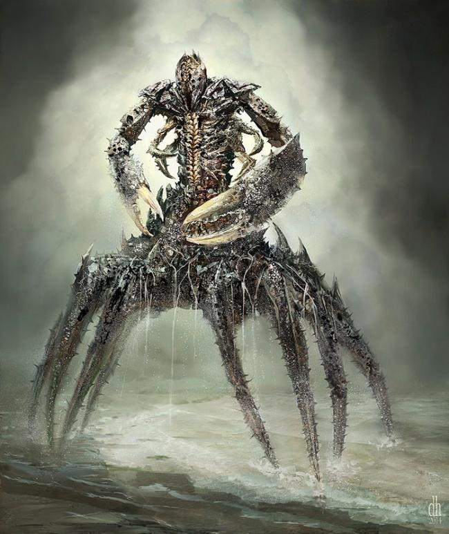 Illustration de l'article : The 12 signs of the zodiac illustrated as terrifying monsters by an American artist!