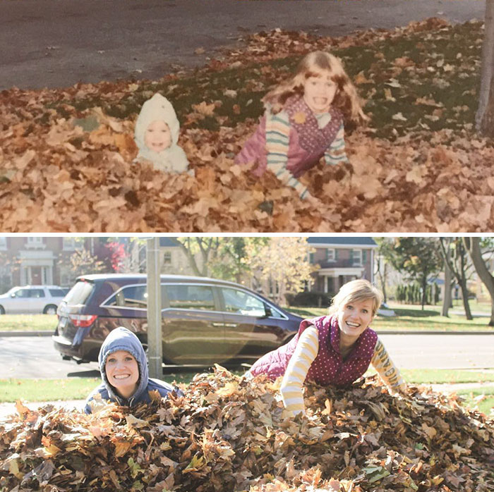 Illustration de l'article : 30 brothers and sisters who reproduced their childhood photos