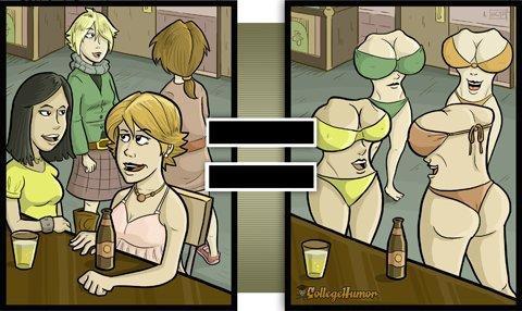 Illustration de l'article : 17 illustrations that show us how our view of things changes with alcohol! Which ones are the most realistic?
