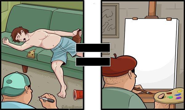 Illustration de l'article : 17 illustrations that show us how our view of things changes with alcohol! Which ones are the most realistic?