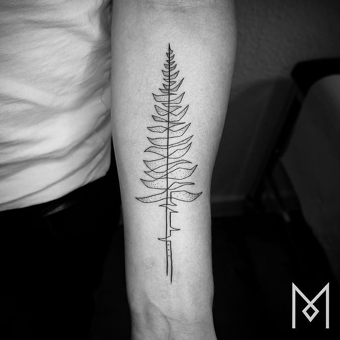 Illustration de l'article : 20 beautiful tattoos created using a single continuous line